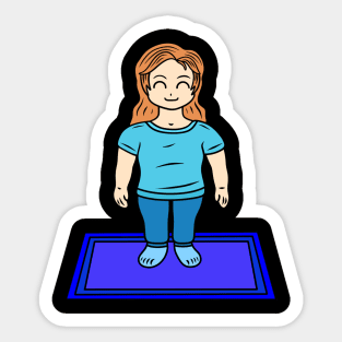 Yoga Mountain Pose Sticker